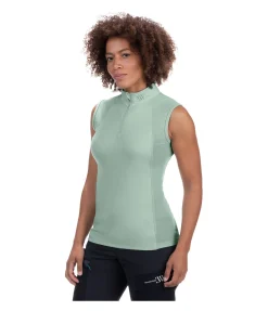 EQUESTRIAN WORK WEAR T-shirt technique sans manches vert jungle