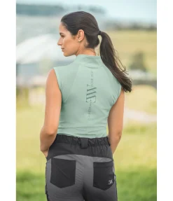 EQUESTRIAN WORK WEAR T-shirt technique sans manches vert jungle