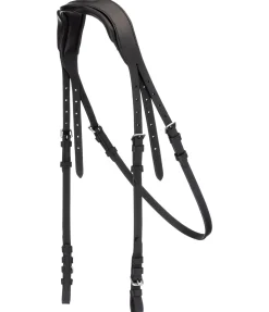 CLARIDGE HOUSE Têtière en cuir gras Mix & Match PRO Anatomical Shape noir/argenté Online