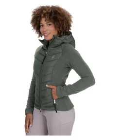 STEEDS Veste bi-matière à capuche Elisa forêt Outlet