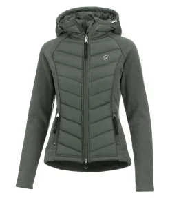 STEEDS Veste bi-matière à capuche Elisa forêt Outlet