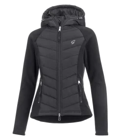 STEEDS Veste bi-matière à capuche Elisa noir New