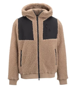 Felix Bühler Veste bi-matière avec polaire Teddy homme Ottawa caramel Sale