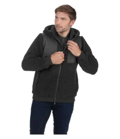 Felix Bühler Veste bi-matière avec polaire Teddy homme Ottawa noir Best