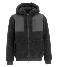 Felix Bühler Veste bi-matière avec polaire Teddy homme Ottawa noir Best