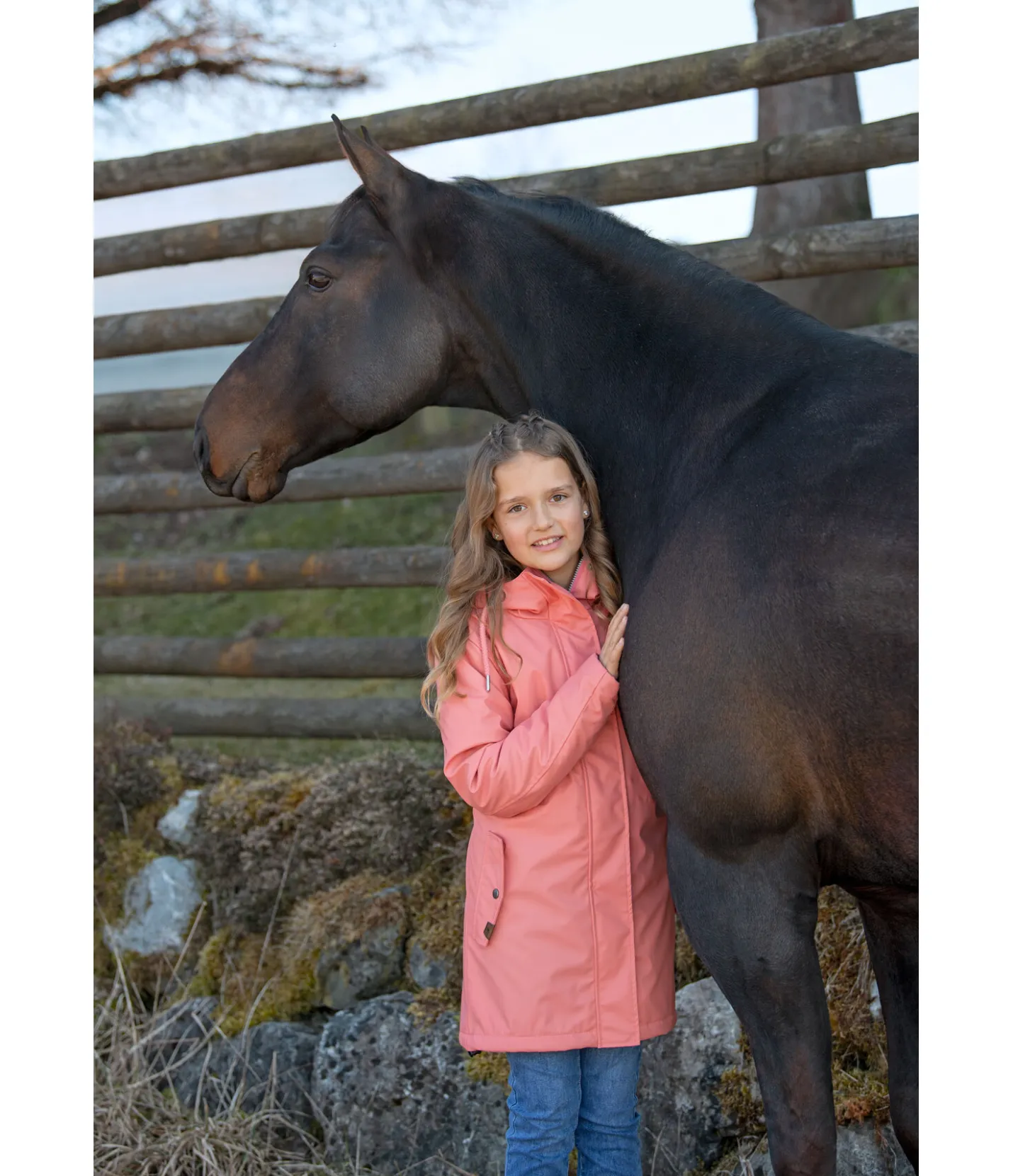 STONEDEEK Veste de pluie enfant Harper pêche claire Best