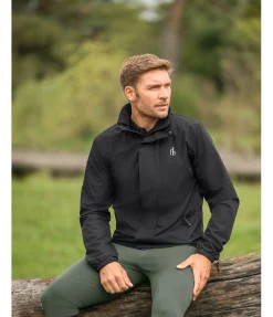 Felix Bühler Veste de pluie technique pour homme Lyon noir Outlet
