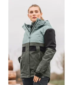 EQUESTRIAN WORK WEAR Veste d'extérieur d'hiver à capuche forêt Sale