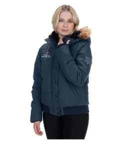 FENGUR Veste d'équitation à capuche hiver Elgur bleu nuit Clearance