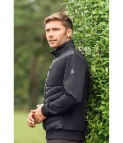 Felix Bühler Veste d'équitation bi-matière homme Lissabon noir Hot