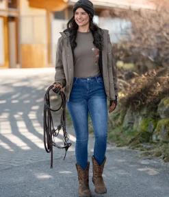 STONEDEEK Veste d'équitation d'hiver unisexe Peyton macadamia