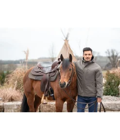 STONEDEEK Veste d'équitation d'hiver unisexe Peyton macadamia