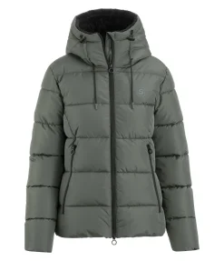 STEEDS Veste d'équitation matelassée à capuche Leela II forêt Clearance