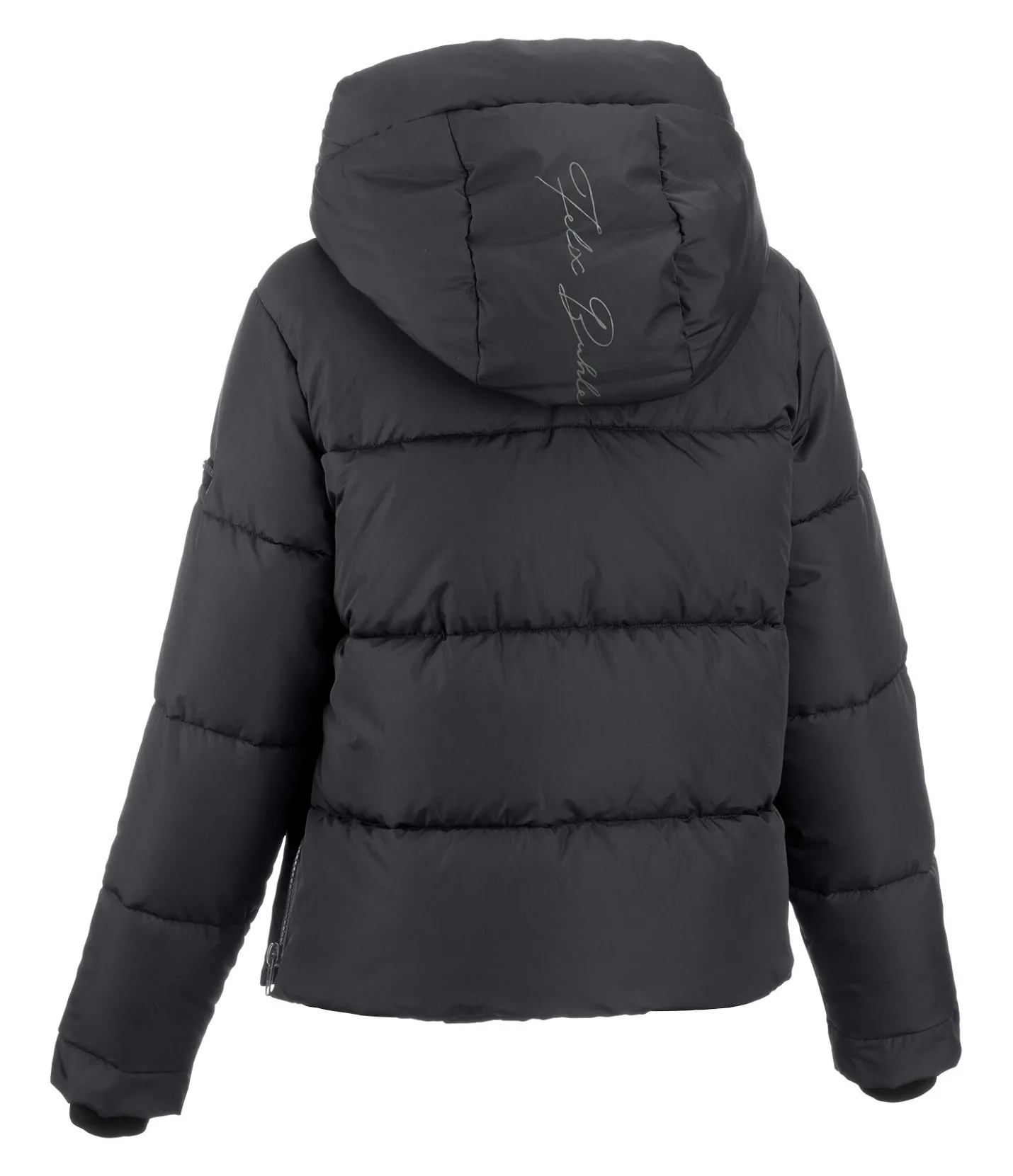 Felix Bühler Veste d'équitation matelassée à capuche Amilia noir Outlet
