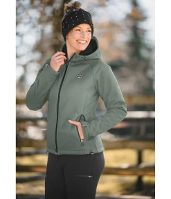 Felix Bühler Veste d'équitation softshell à capuche Lara II vert pastel Sale