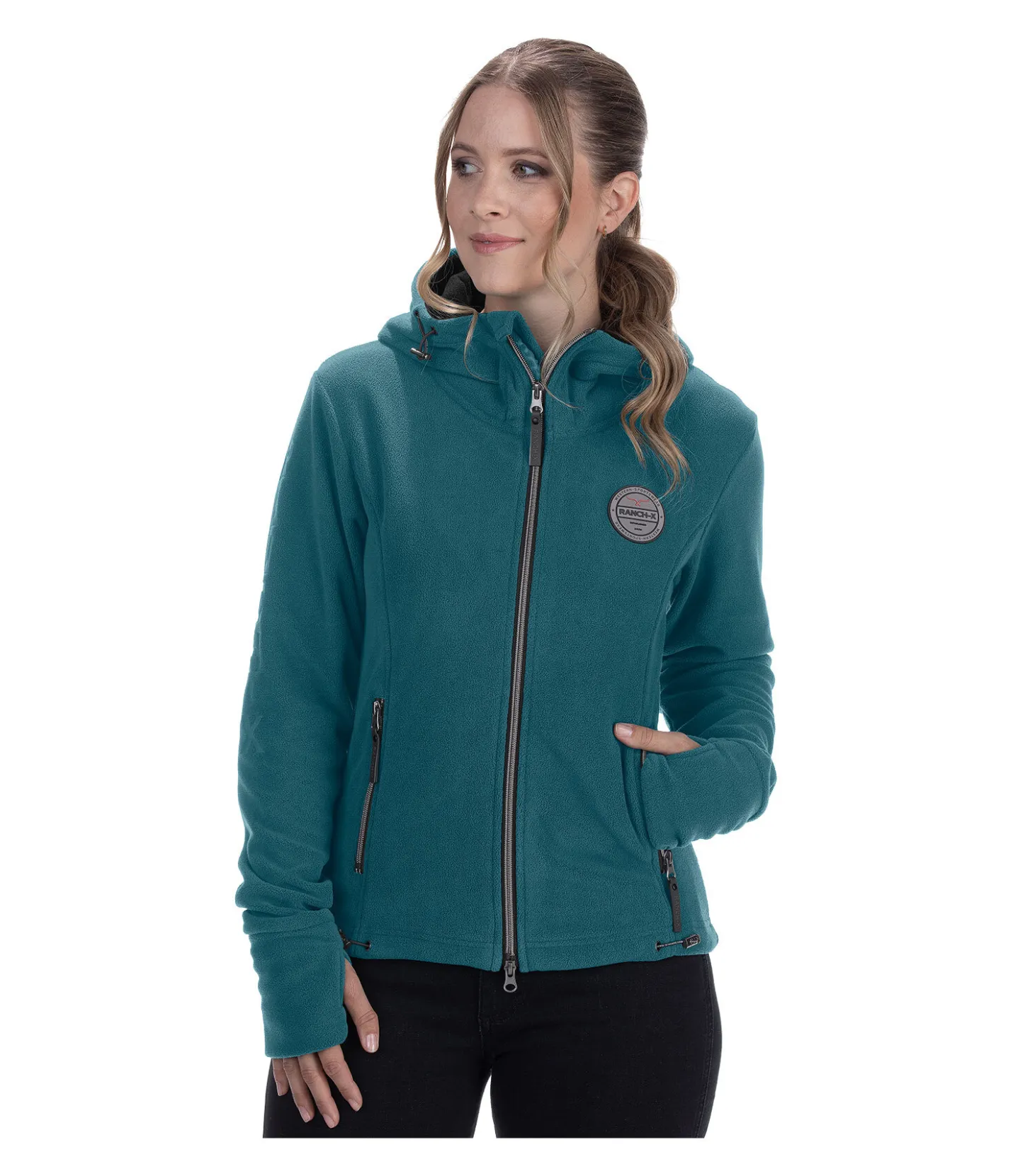 RANCH-X Veste en polaire Jamie bleu profond Outlet