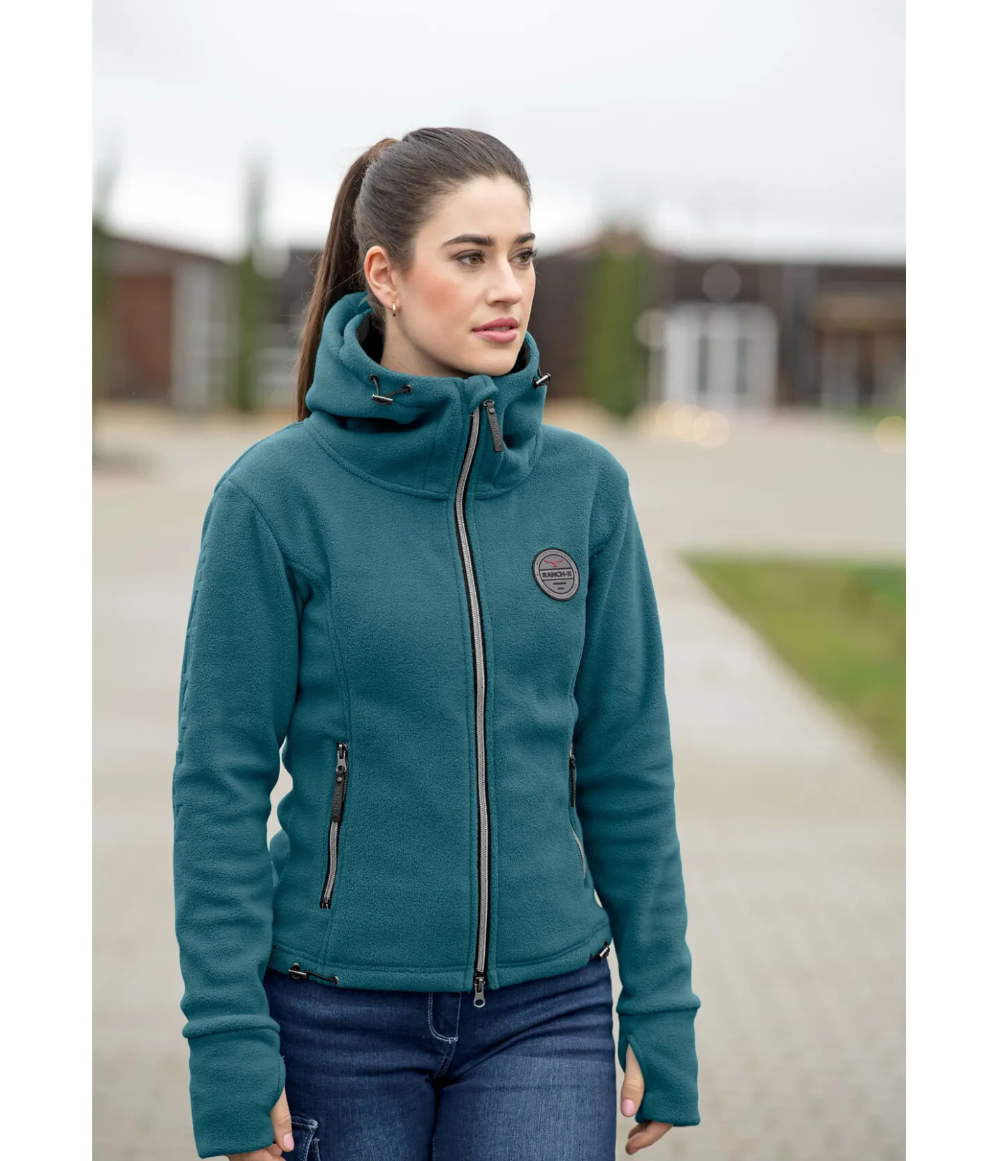 RANCH-X Veste en polaire Jamie bleu profond Outlet
