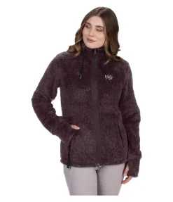 Felix Bühler Veste en polaire Teddy Ella II prune Clearance