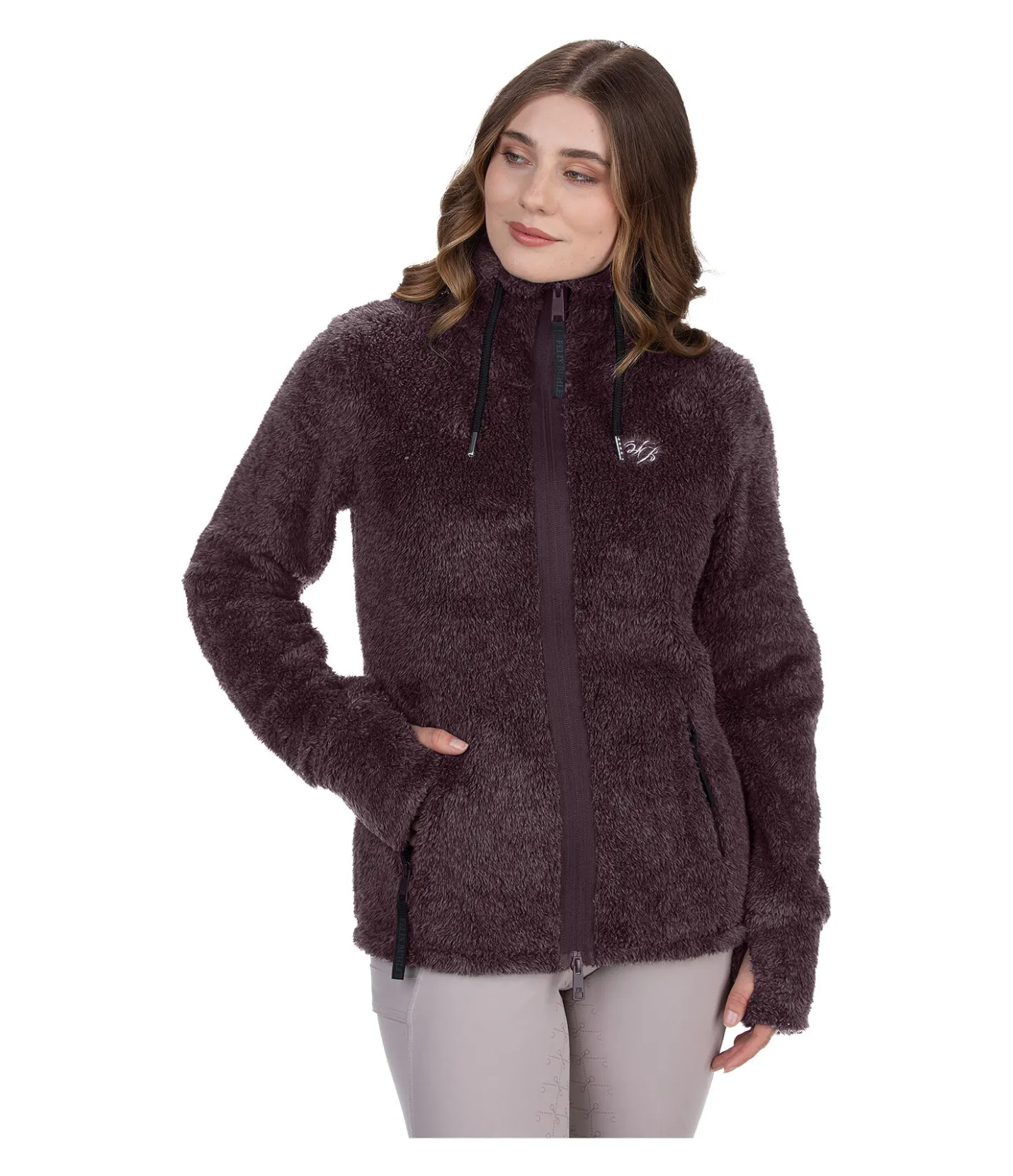 Felix Bühler Veste en polaire Teddy Ella II prune Clearance