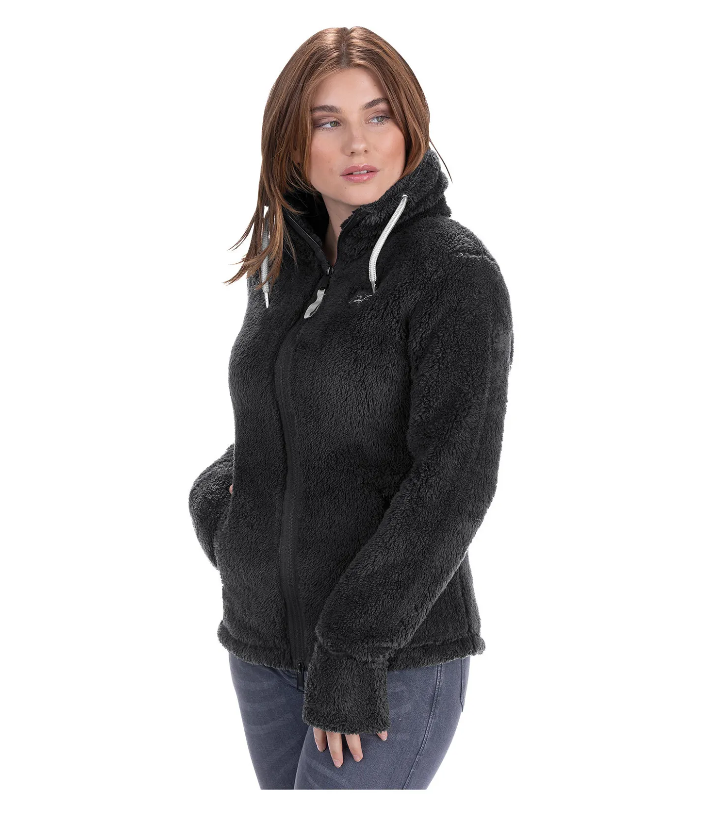 Felix Bühler Veste en polaire Teddy Ella II noir Outlet