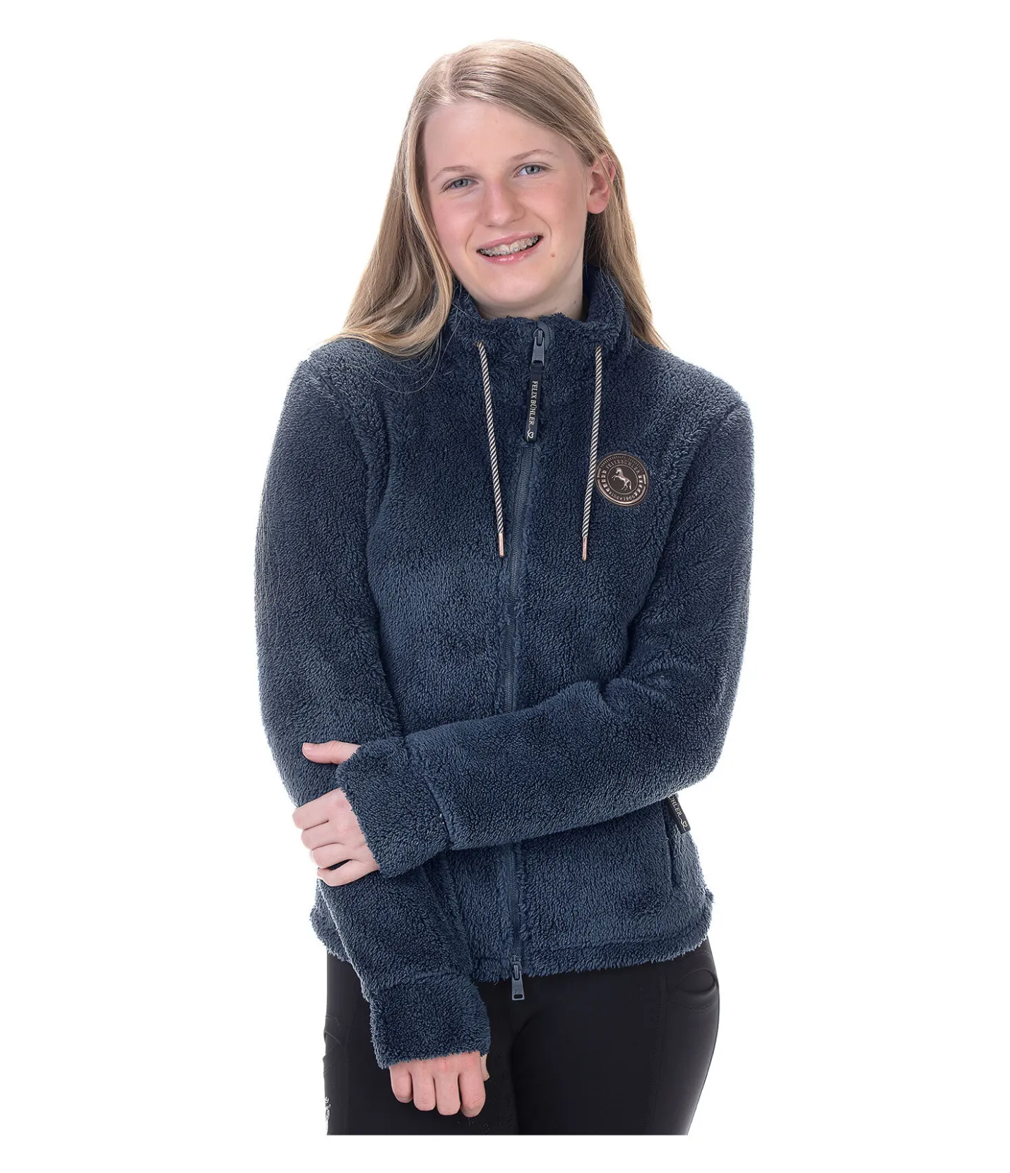 Felix Bühler Veste en polaire Teddy enfant Billie navy