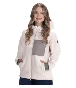 TWIN OAKS Veste en sherpa à capuche Rockies milkshake Discount