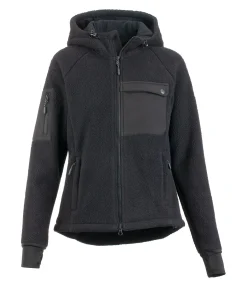 TWIN OAKS Veste en sherpa à capuche Rockies noir Sale