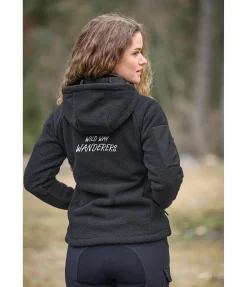 TWIN OAKS Veste en sherpa à capuche Rockies noir Sale