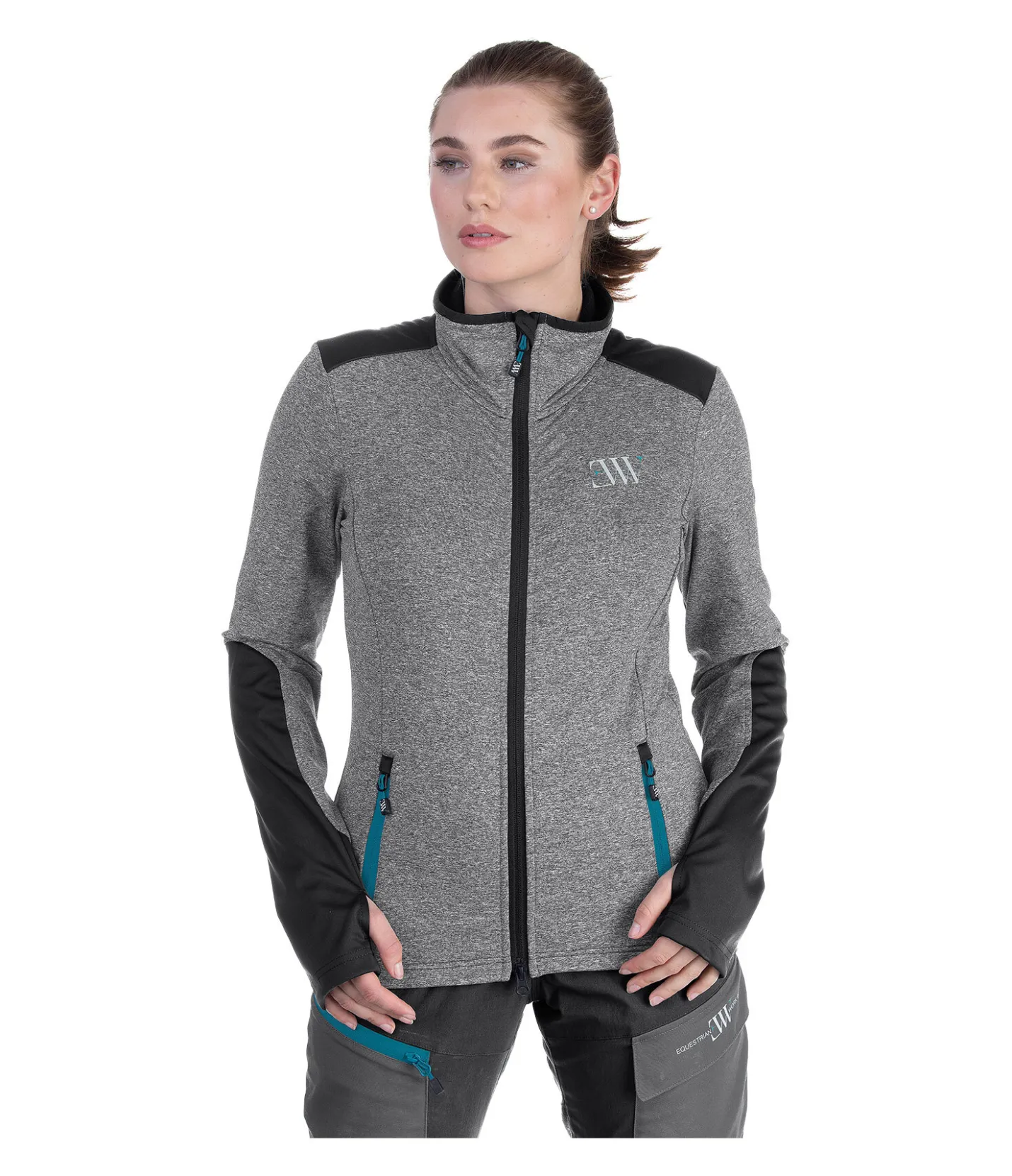 EQUESTRIAN WORK WEAR Veste fonctionnelle en stretch anthracite New