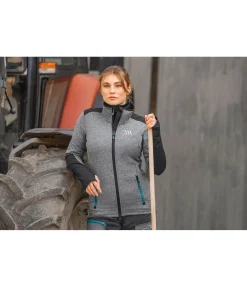 EQUESTRIAN WORK WEAR Veste fonctionnelle en stretch anthracite New