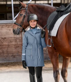 STEEDS Veste hiver de pluie enfant Sealy II bleu fumée Sale