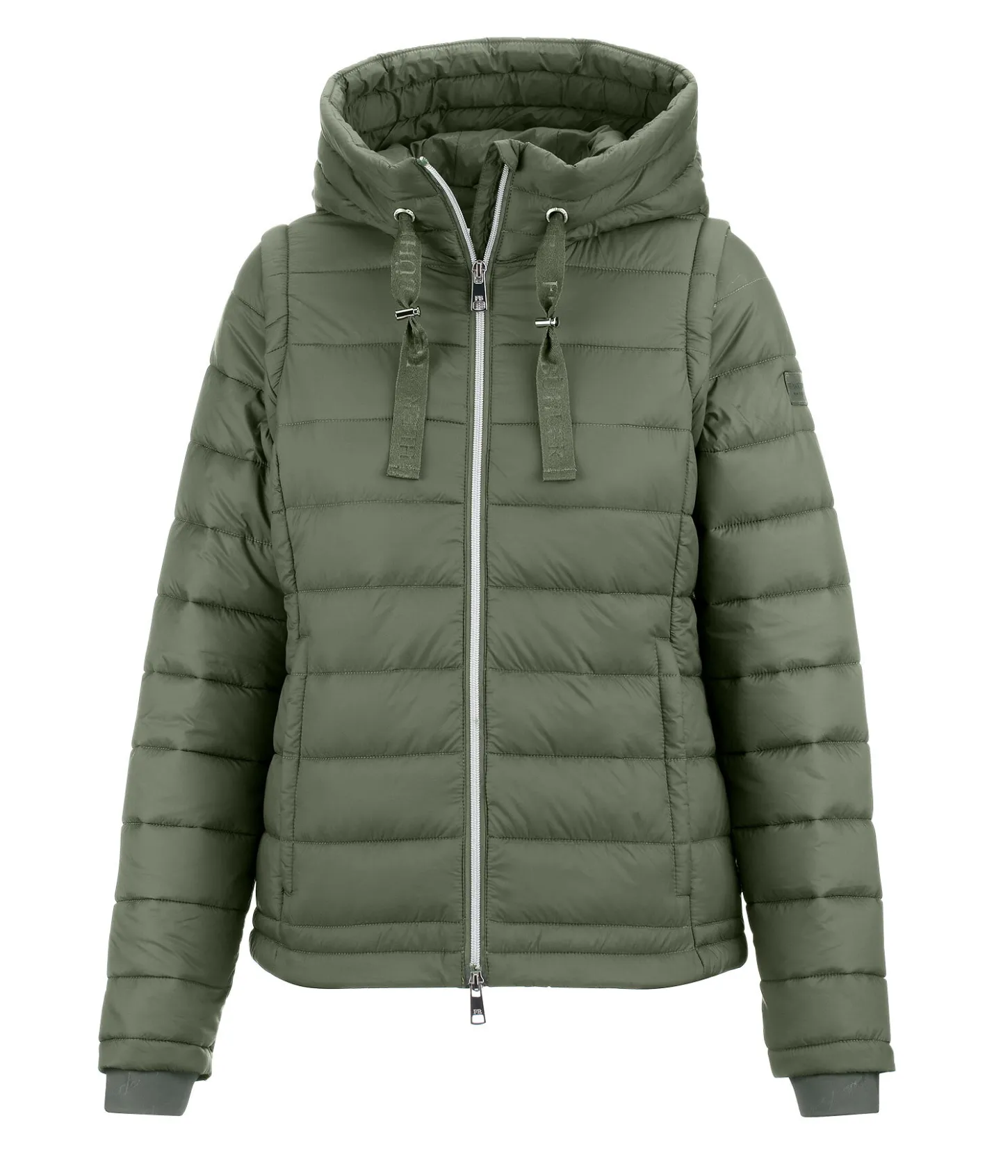Felix Bühler Veste matelassée 2-en-1 à capuche Cecile vert profond New