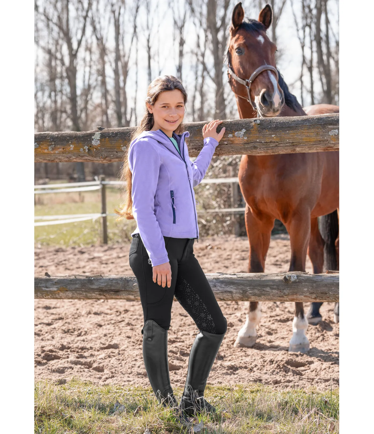 STEEDS Veste polaire à capuche Enfant Sibille Winter crocus Online