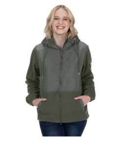 STONEDEEK Veste polaire Willa vert mousse New
