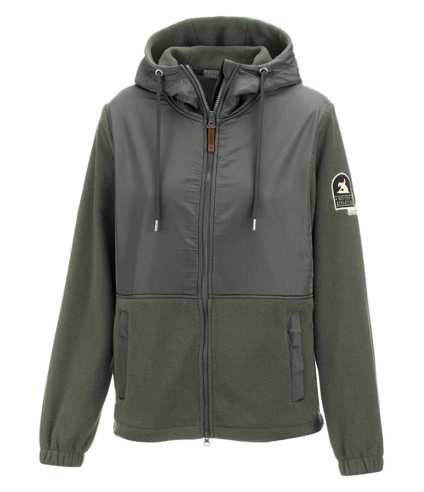 STONEDEEK Veste polaire Willa vert mousse New