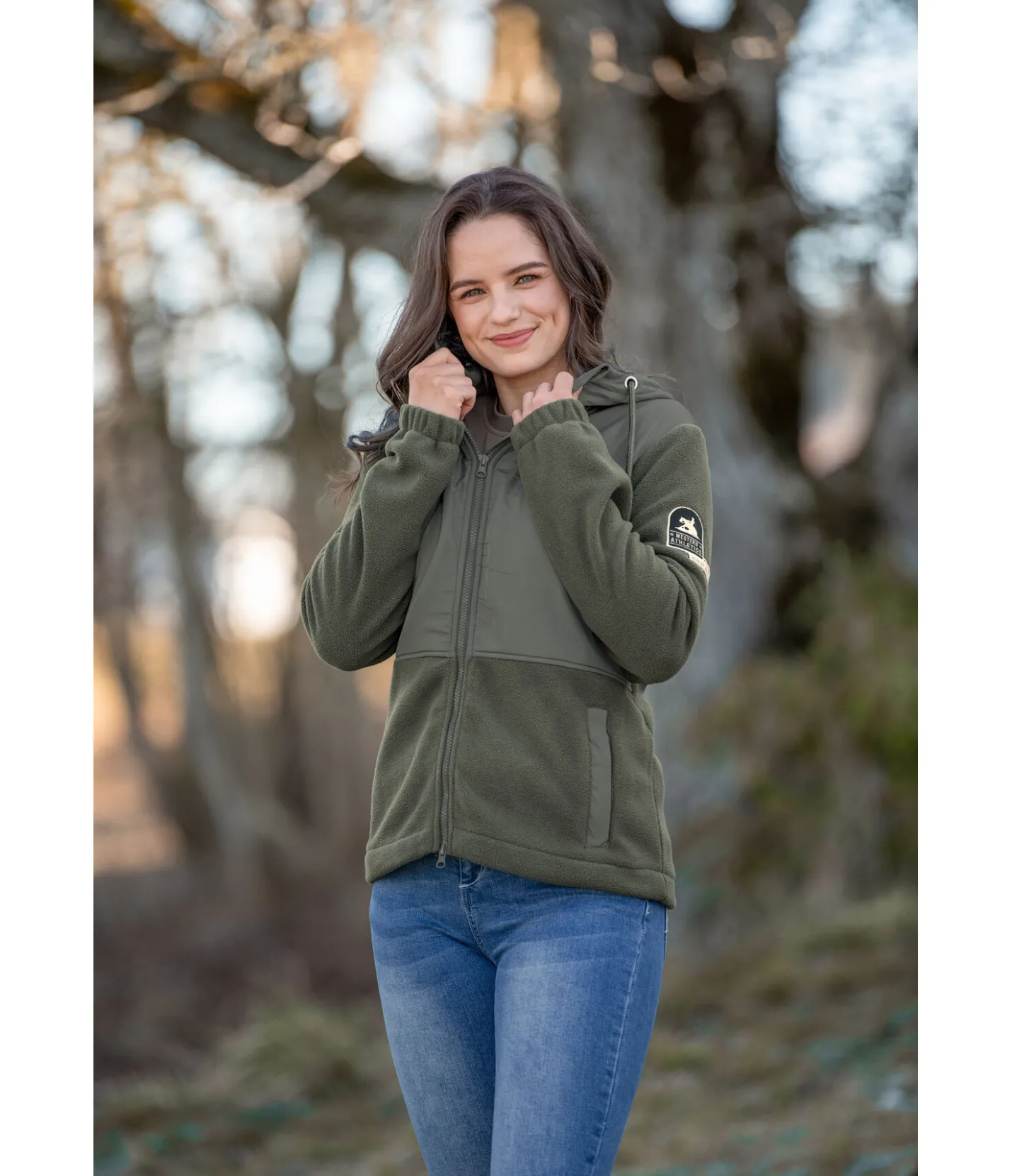 STONEDEEK Veste polaire Willa vert mousse New