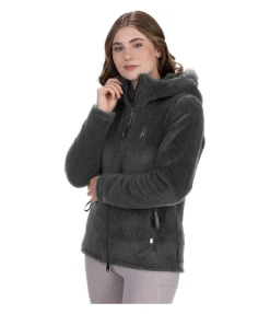 Felix Bühler Veste polaire Teddy avec capuche Lisa noir Online