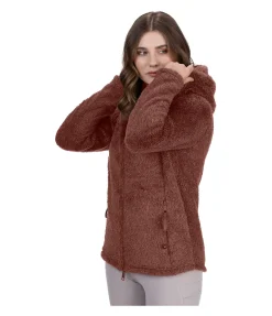 Felix Bühler Veste polaire Teddy avec capuche Lisa cuivre Online