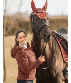 Felix Bühler Veste polaire Teddy avec capuche Lisa cuivre Online
