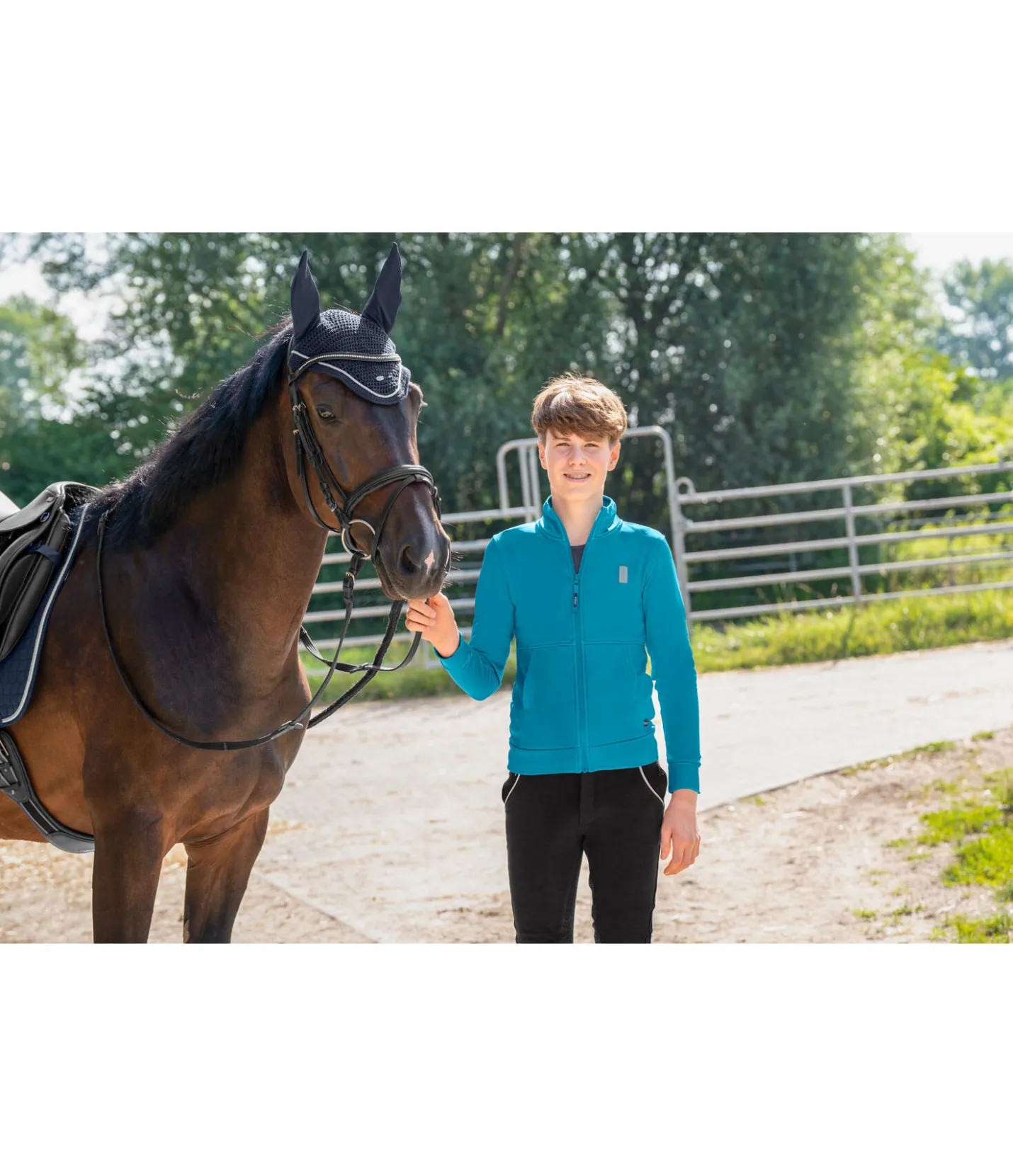 STEEDS Veste Power-Stretch Enfant Jano bleu caraïbe Discount