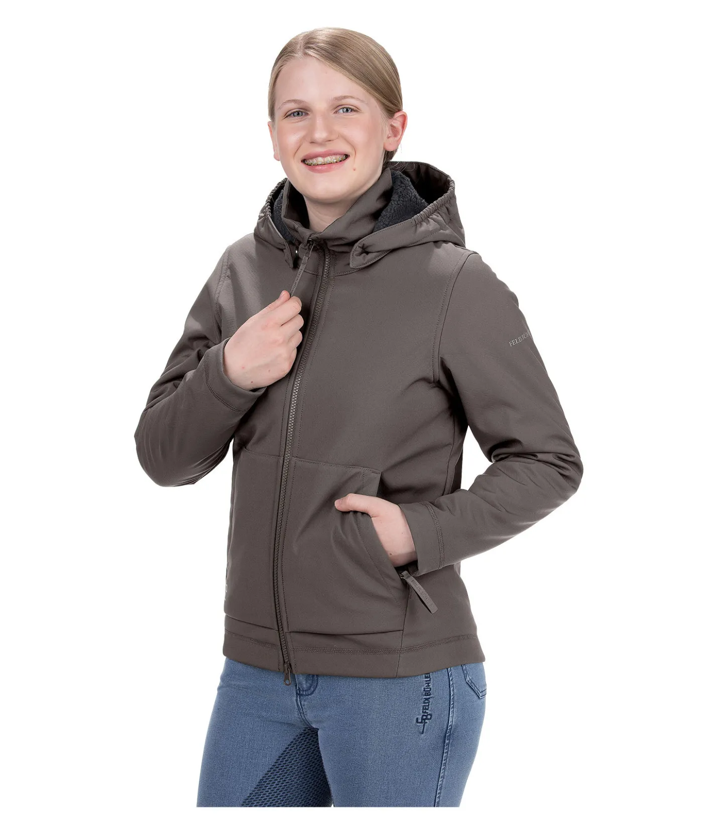 Felix Bühler Veste softshell enfant Mo taupe foncé Online