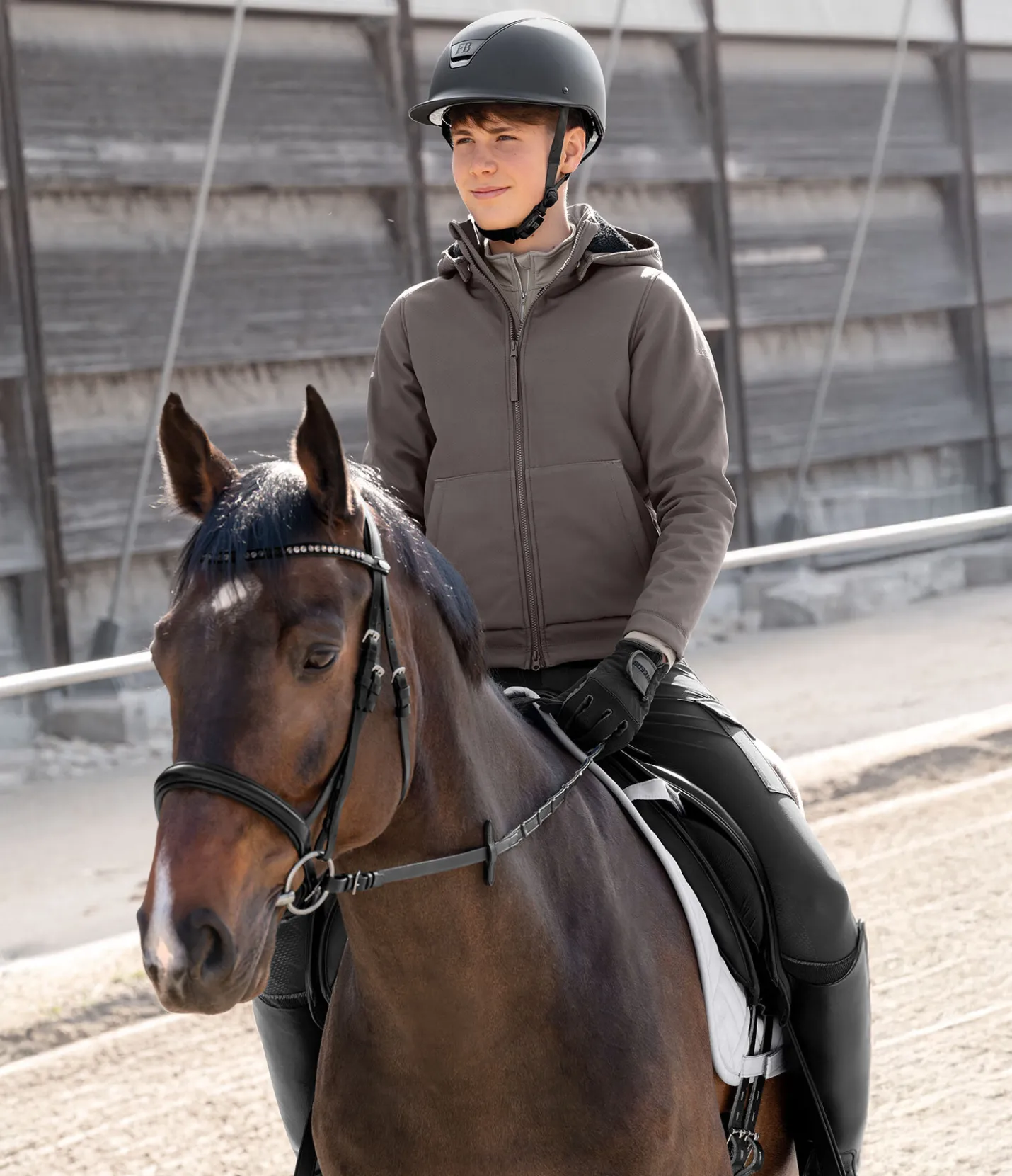 Felix Bühler Veste softshell enfant Mo taupe foncé Online