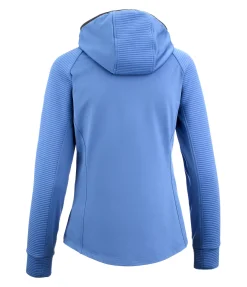 Felix Bühler Veste stretch bi-matière à capuche Lene bleu Ibiza Outlet