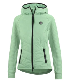 Felix Bühler Veste stretch bi-matière à capuche Lene aloe vera Best