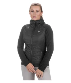 Felix Bühler Veste stretch bi-matière à capuche Lene noir Hot