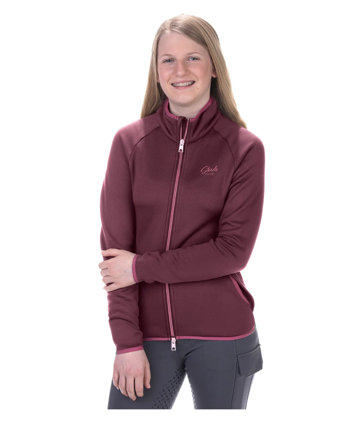 STEEDS Veste stretch Performance enfant Seiko cassis Hot
