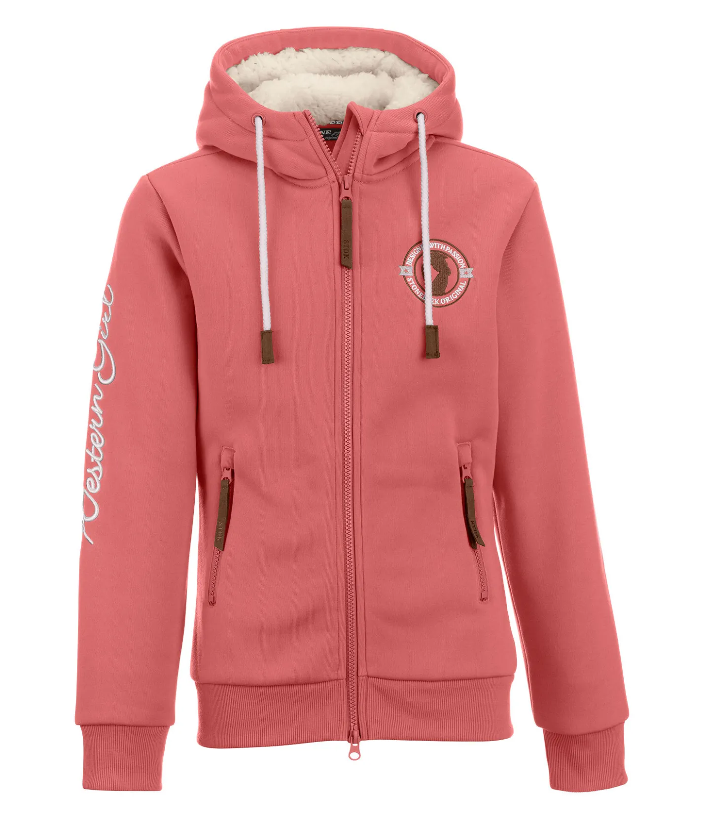 STONEDEEK Veste sweat enfant Anny pêche claire