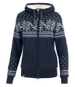 FENGUR Veste tricot Norway Spirit bleu encre Outlet